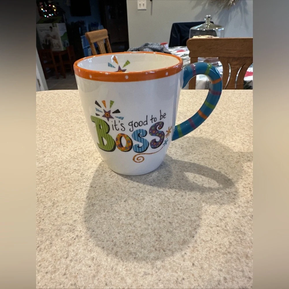 Certified international 14 ounce coffee mug “it’s good to be the boss.” NWOT